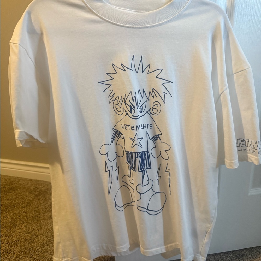 Vetements White Graphic T-Shirt